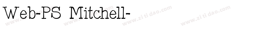 Web-PS Mitchell字体转换